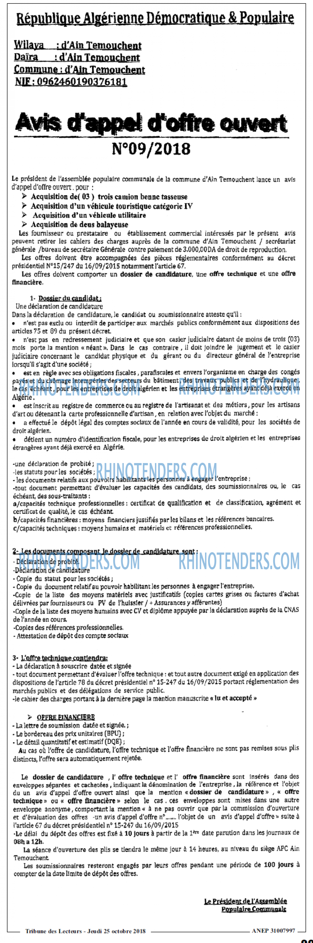 TRIBUNE DES LECTEURS