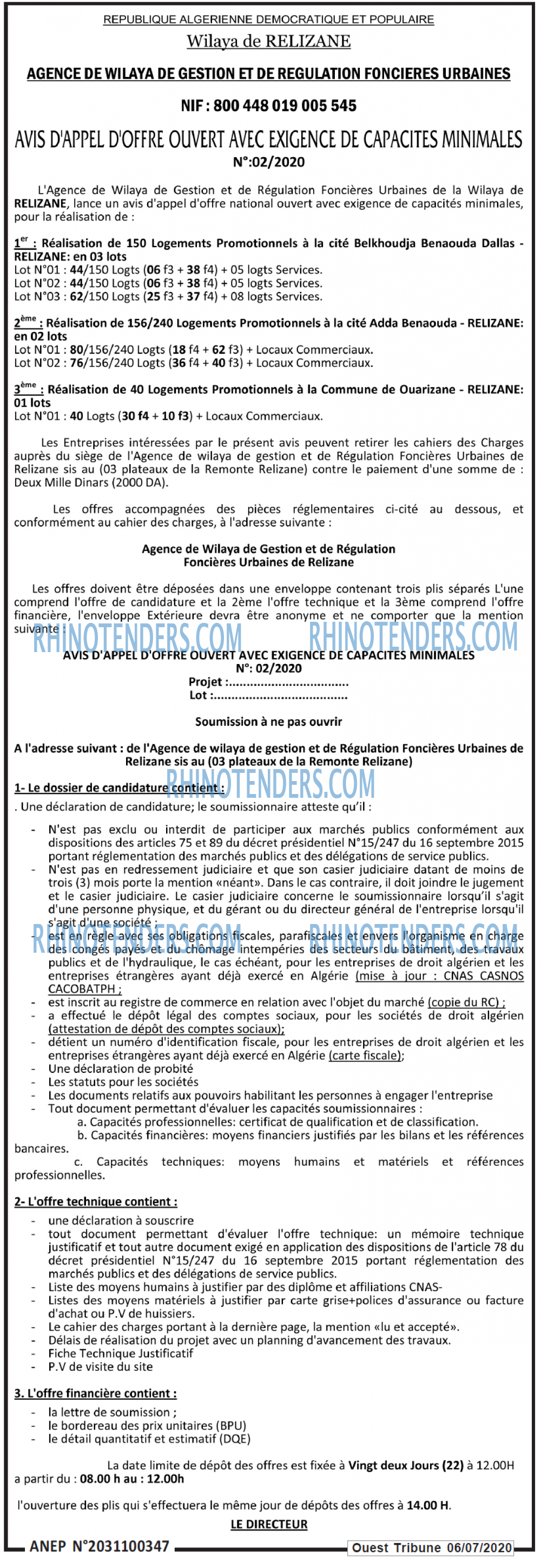 ouest TRIBUNE