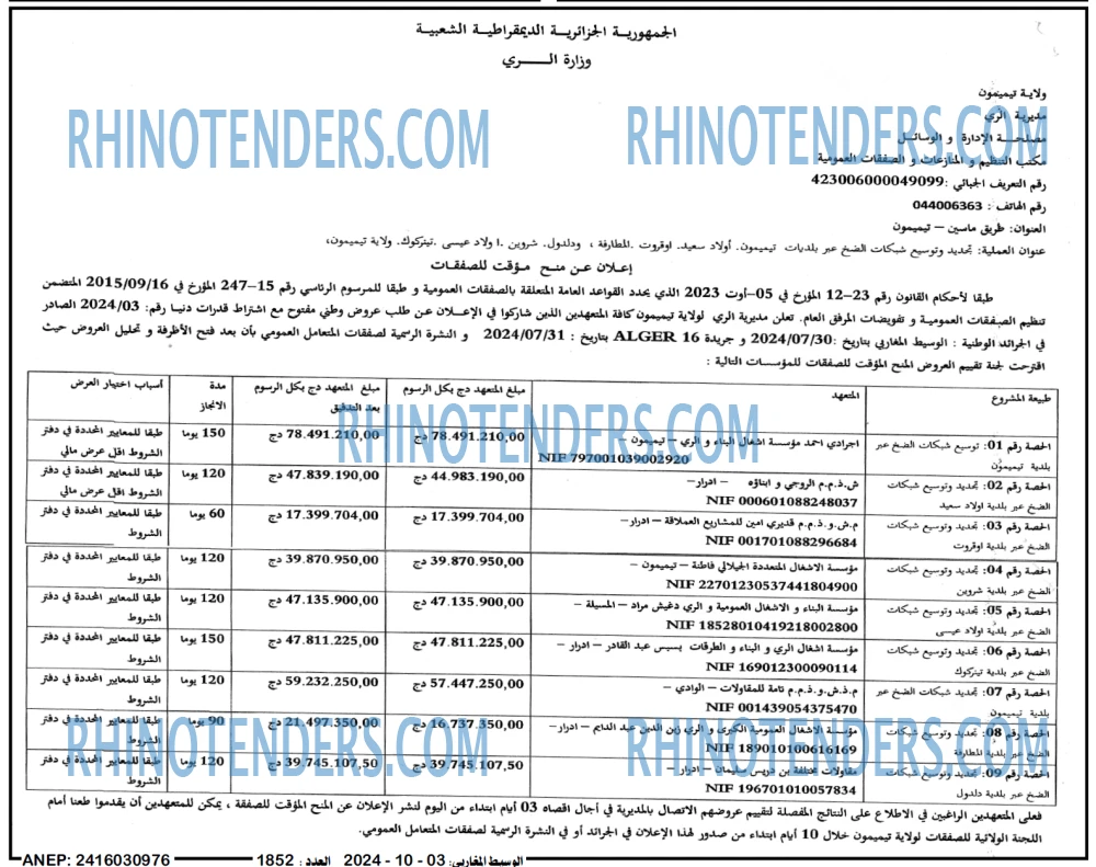 Rhinotenders