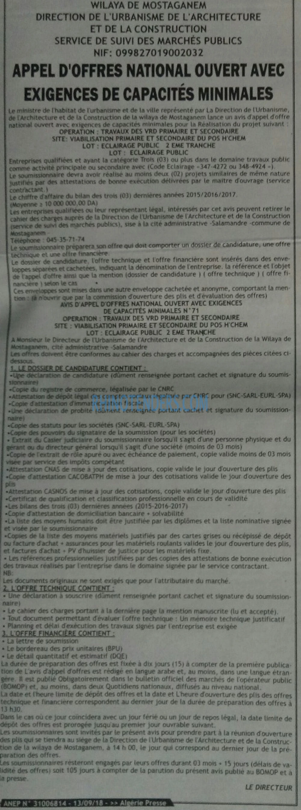 ALGERIE PRESSE