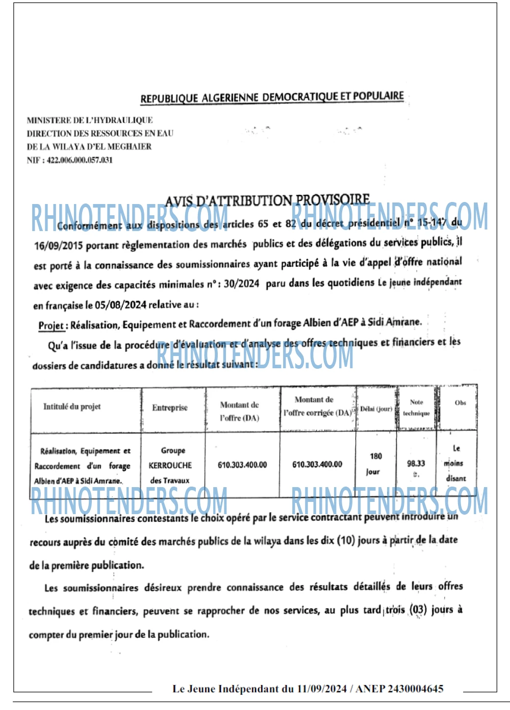 Le jeune indépendant