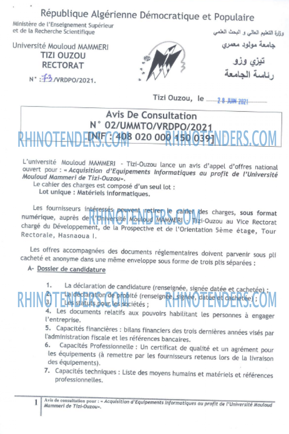 Rhinotenders