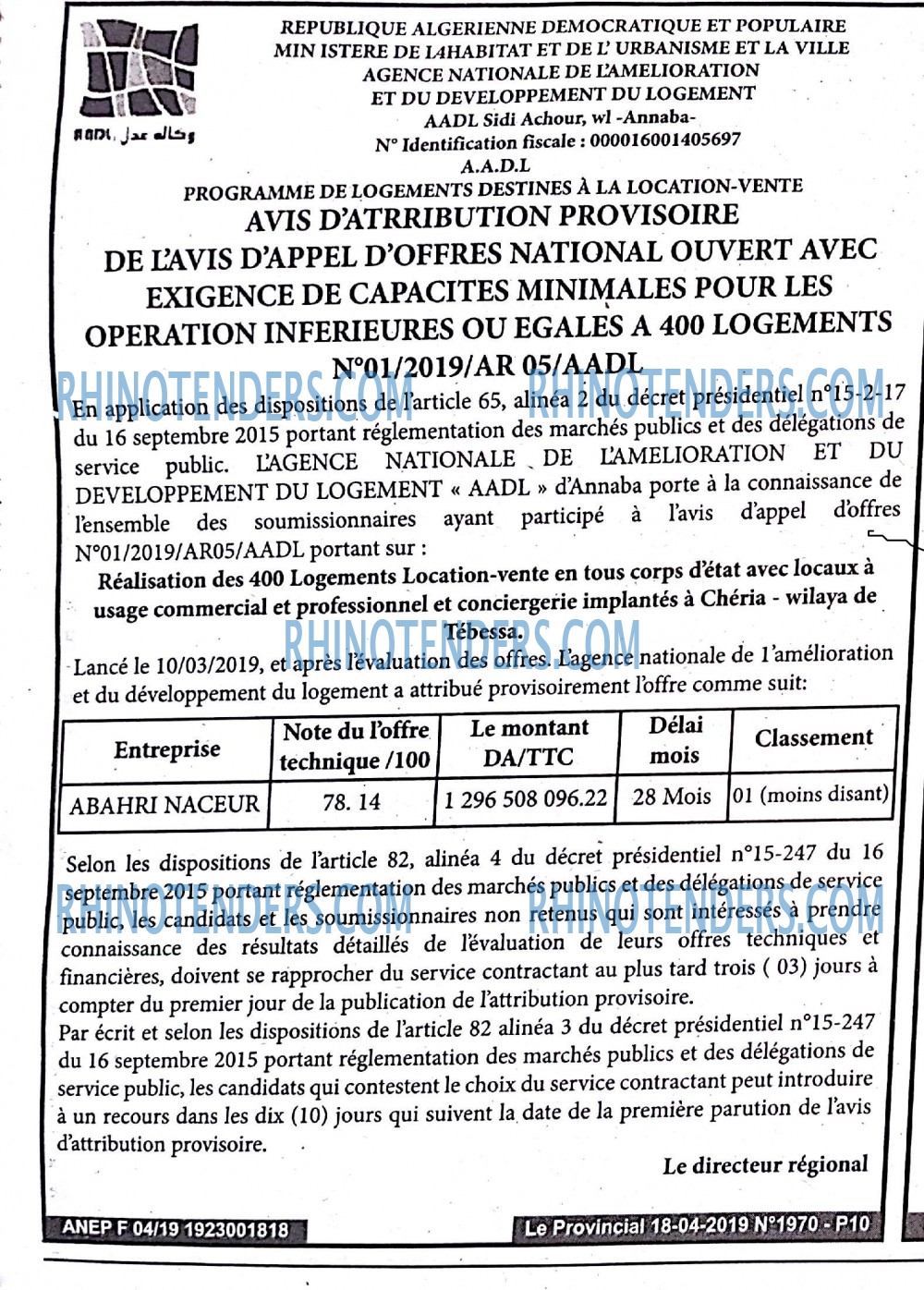 LE PROVINCIAL