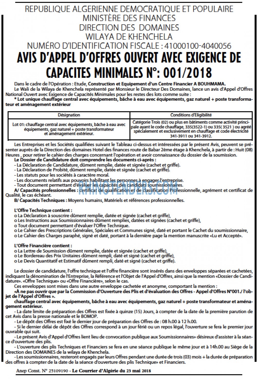 Le Courrier d'Algerie