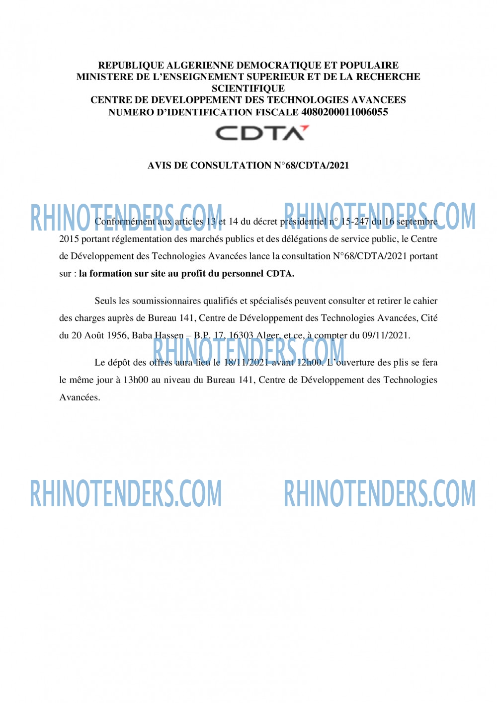 Rhinotenders