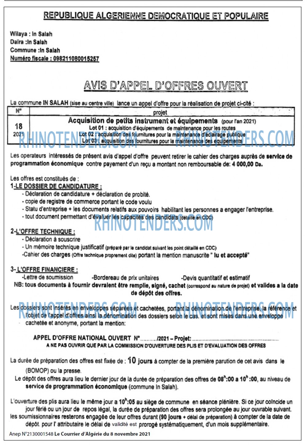 Le Courrier d'Algerie