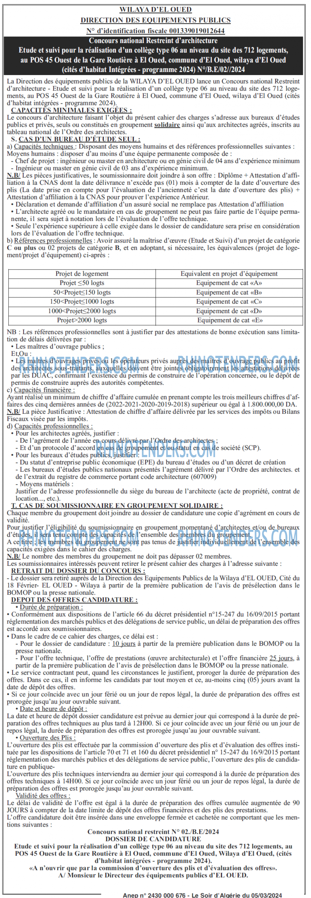 LE SOIR D'ALGERIE