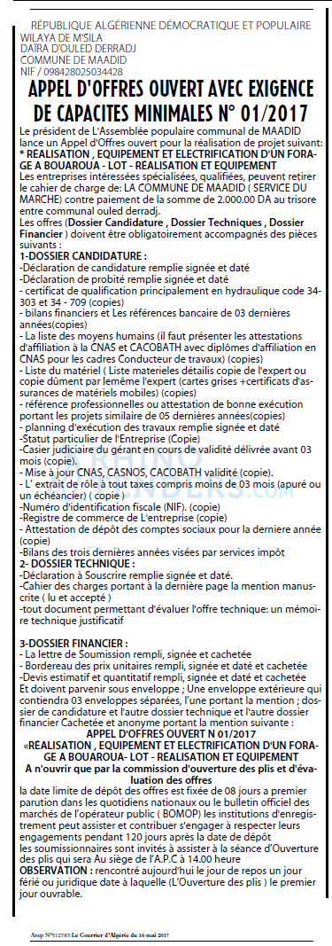 Le Courrier d'Algerie