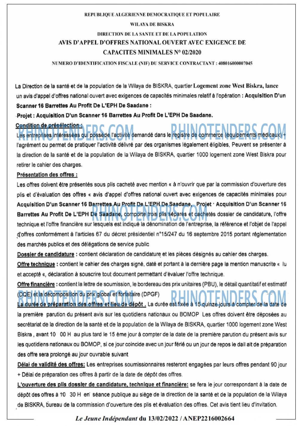 Jeune Independant