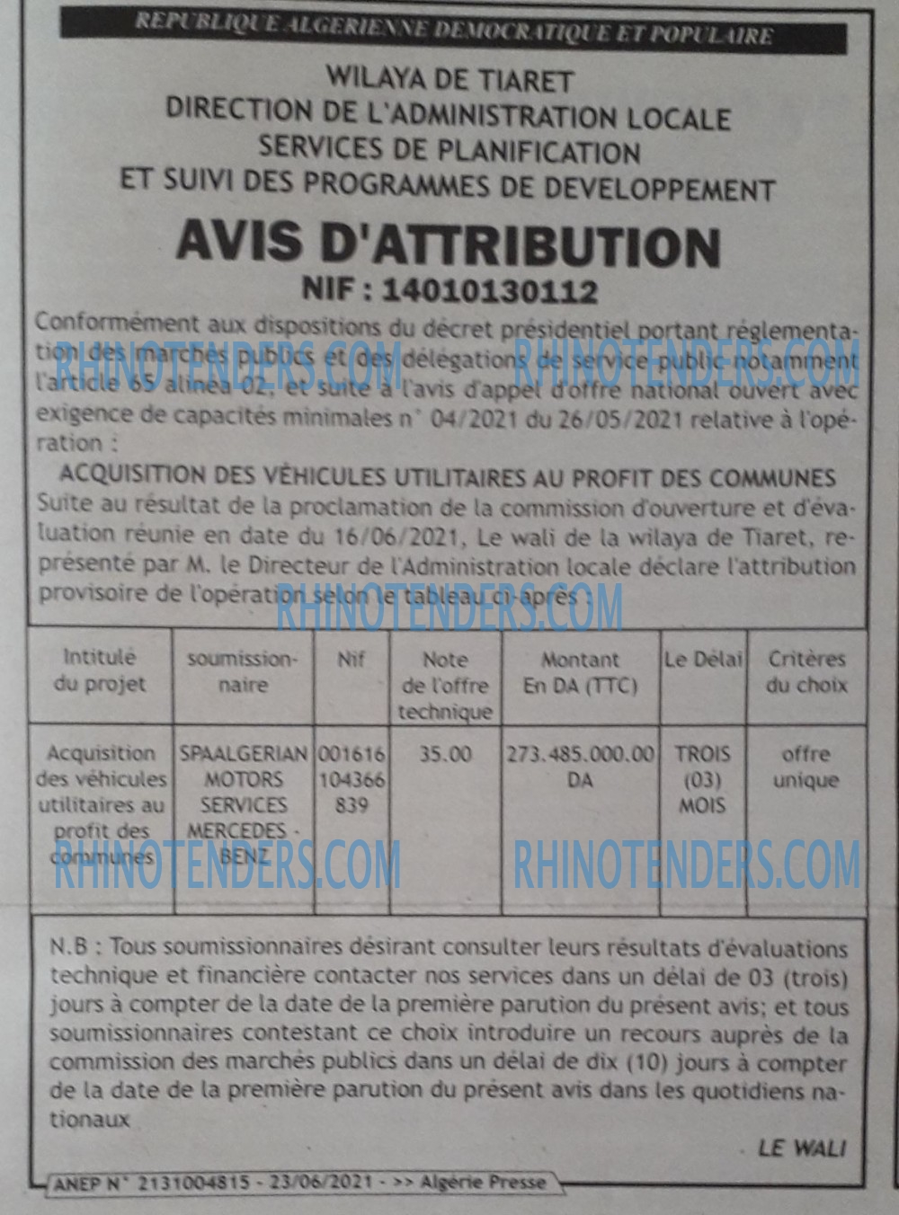 ALGERIE PRESSE
