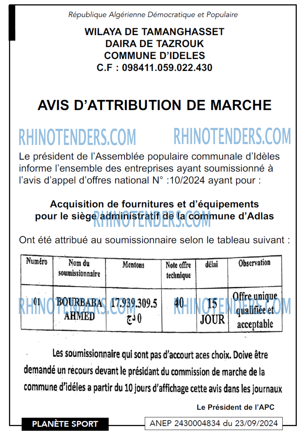 PLANETE SPORT