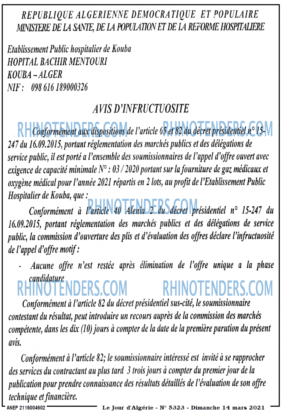 Le Jour d'Algérie