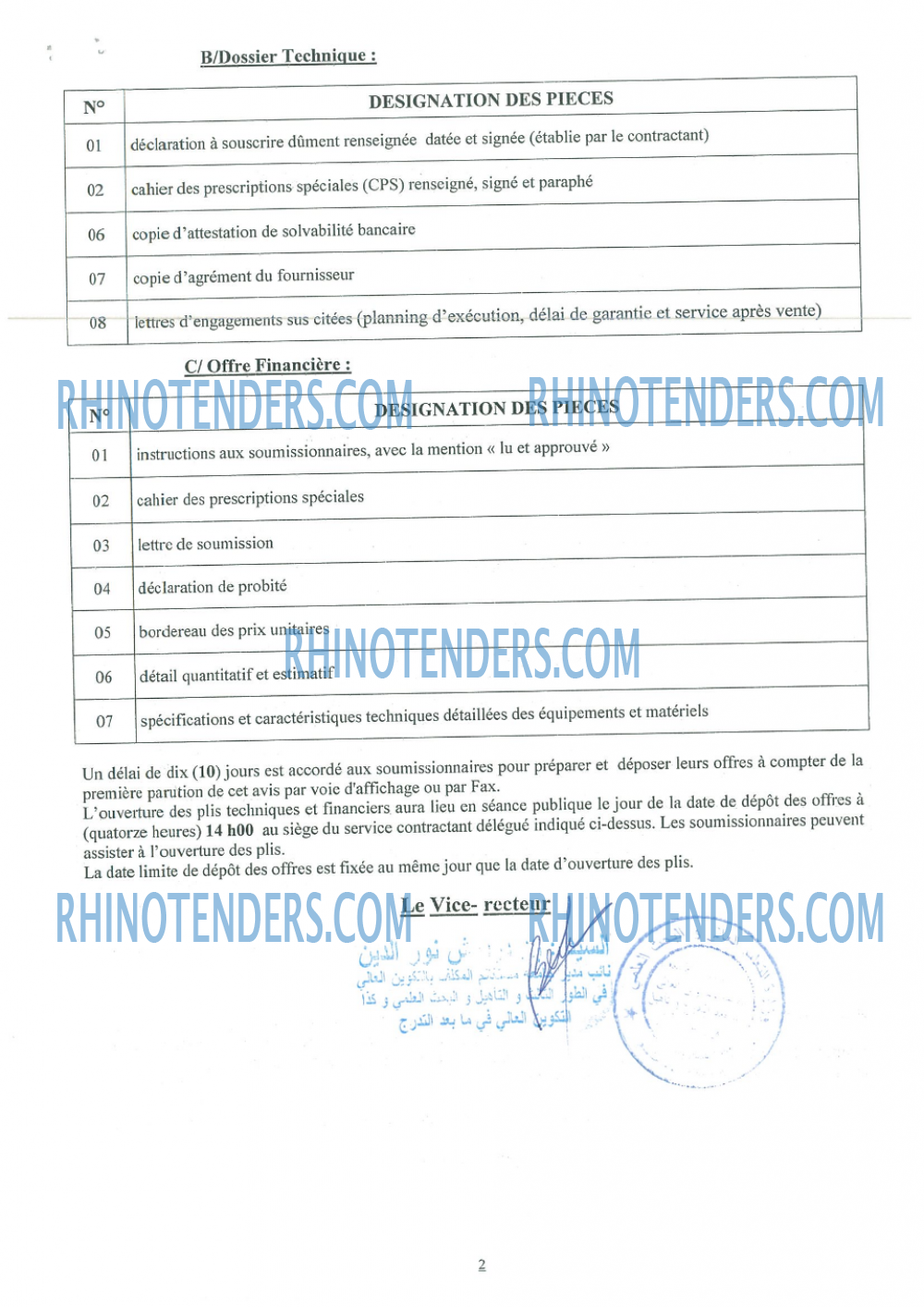 Rhinotenders