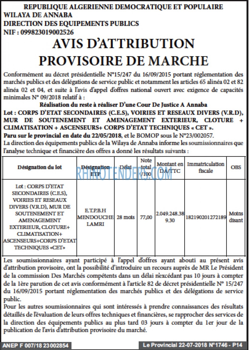 LE PROVINCIAL