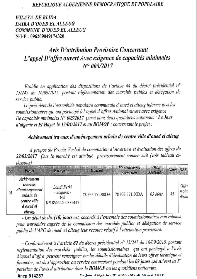 Le Jour d'Algérie