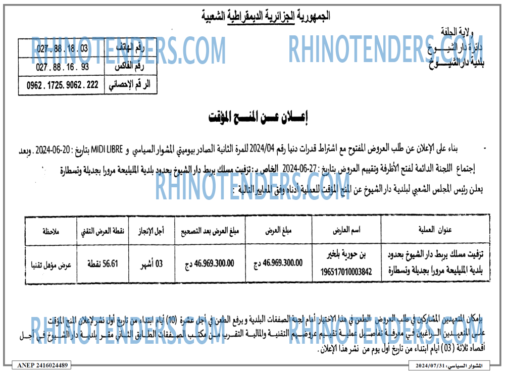 المشوار السياسي