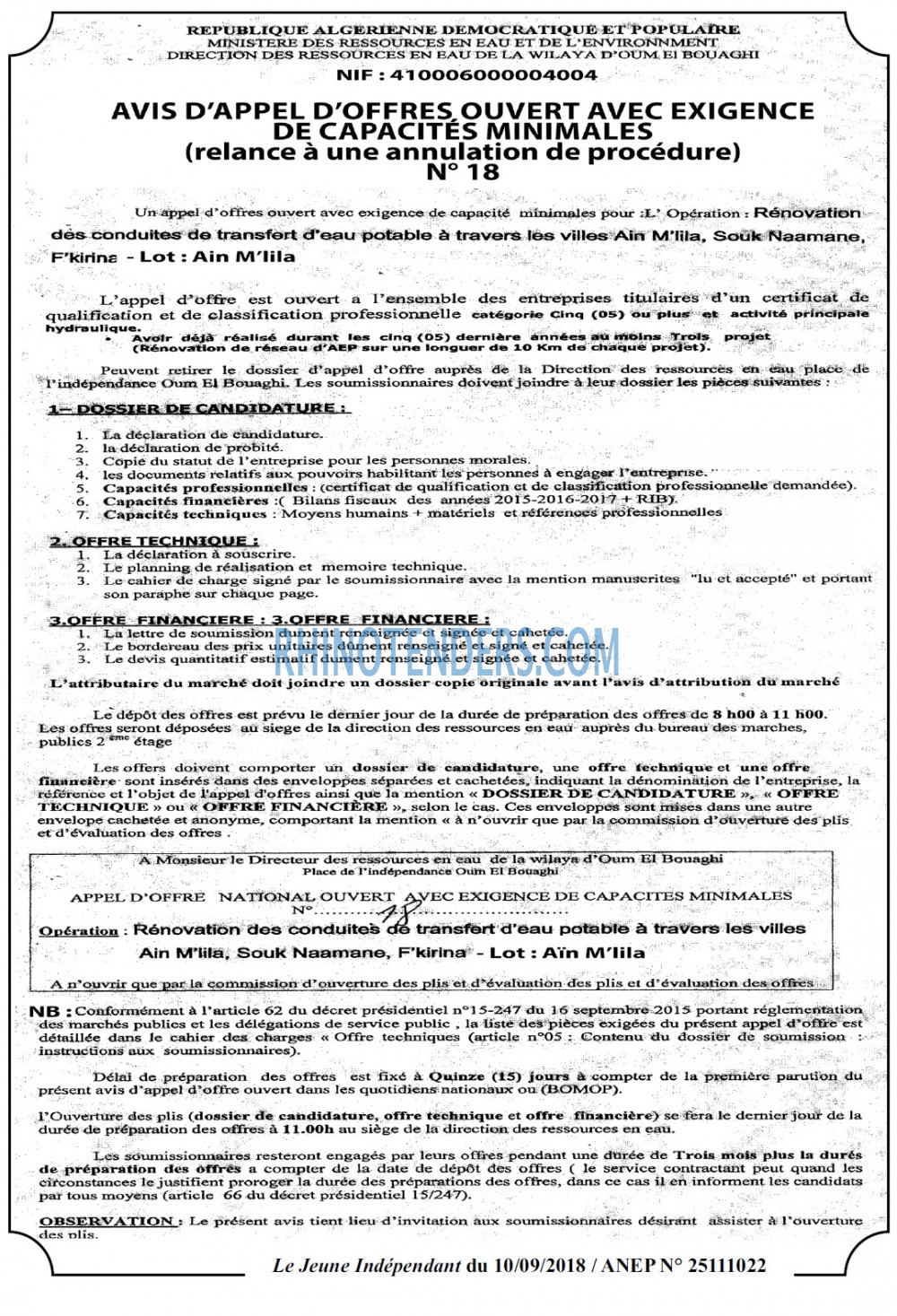 Le jeune indépendant