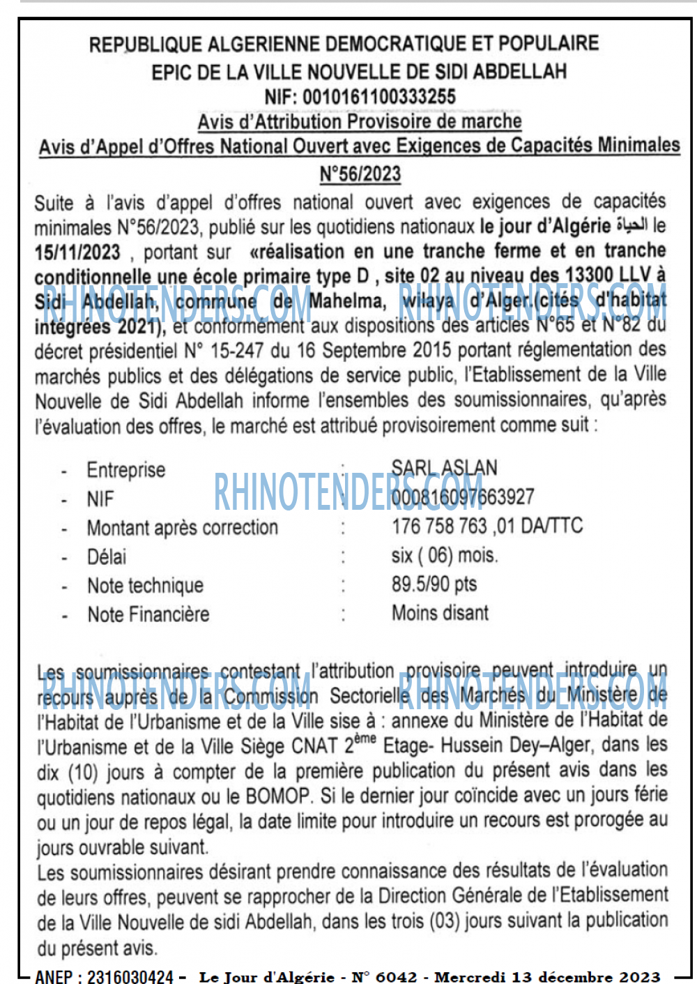Le Jour d'Algérie