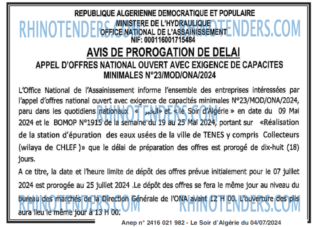 LE SOIR D'ALGERIE