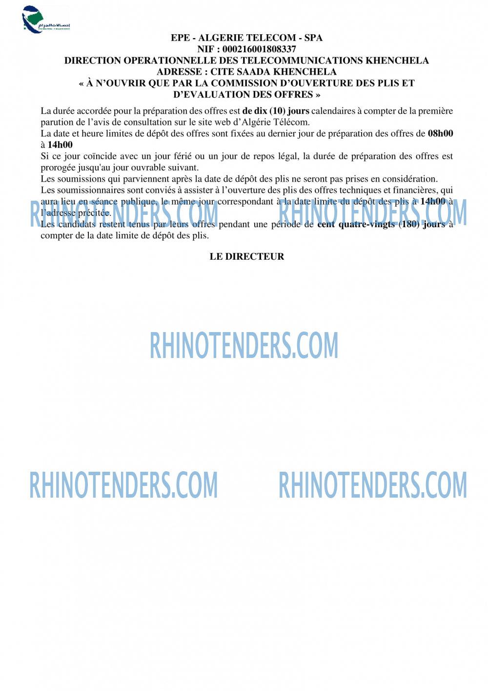 Rhinotenders