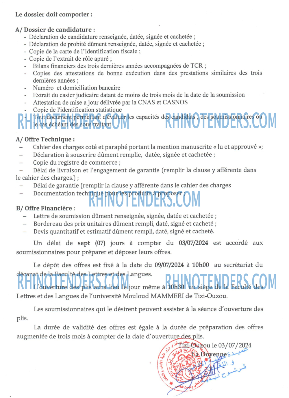 Rhinotenders