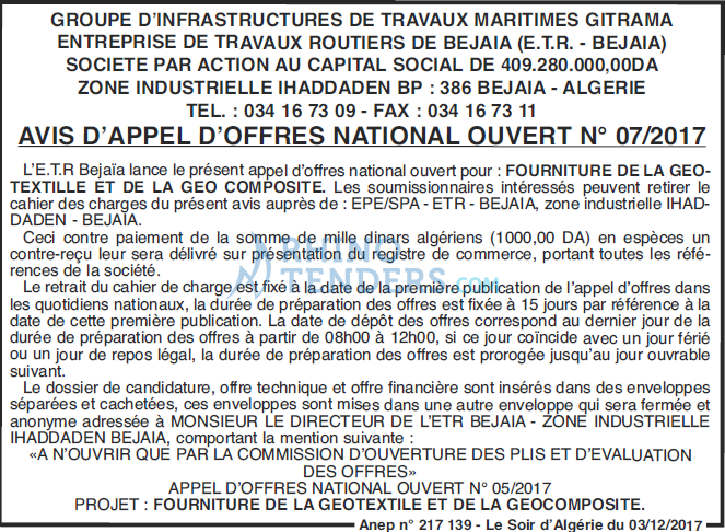 LE SOIR D'ALGERIE