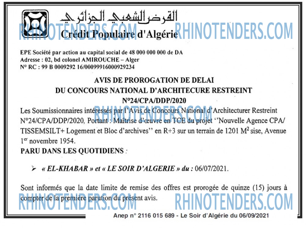 LE SOIR D'ALGERIE