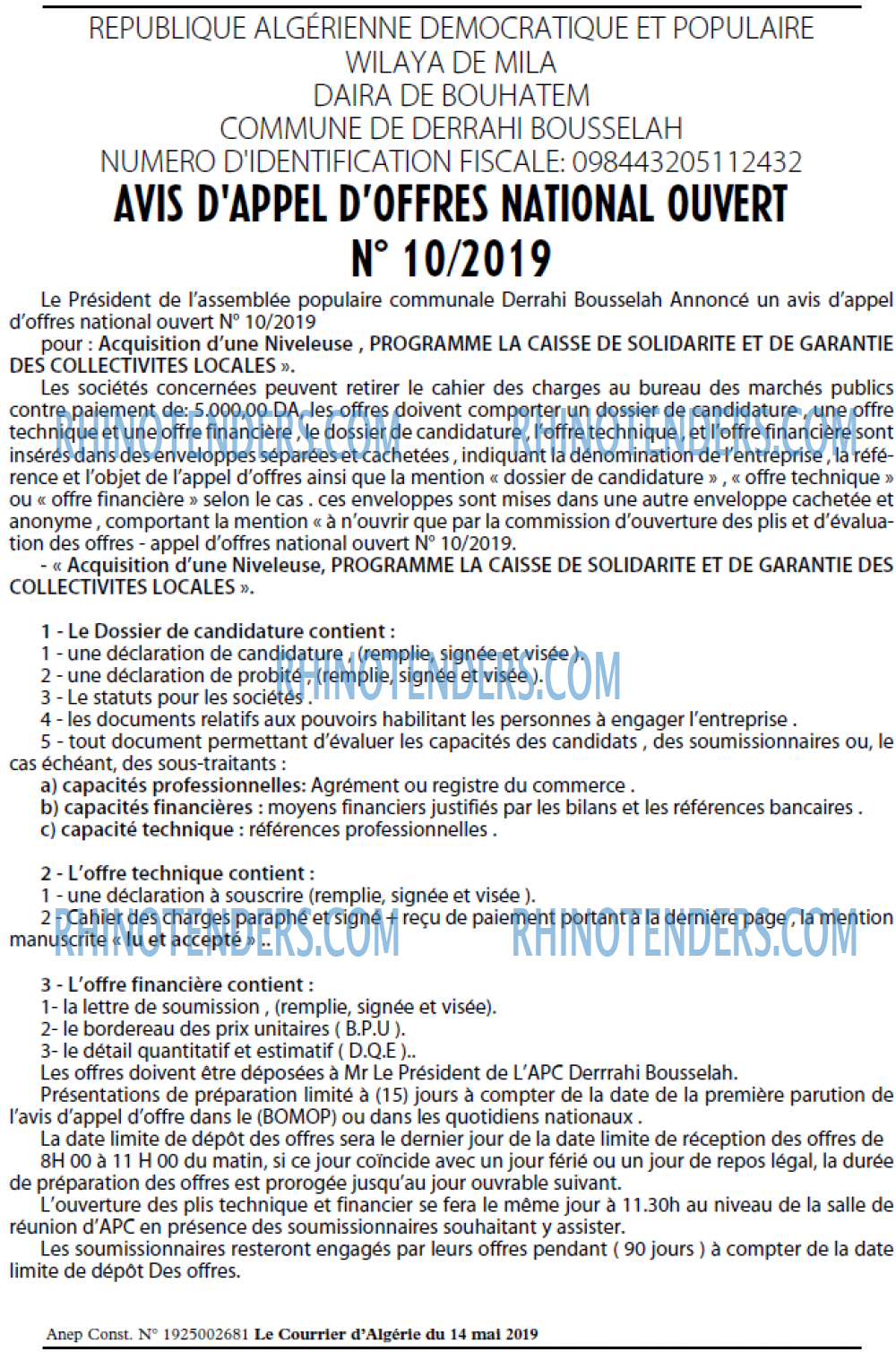 Le Courrier d'Algerie