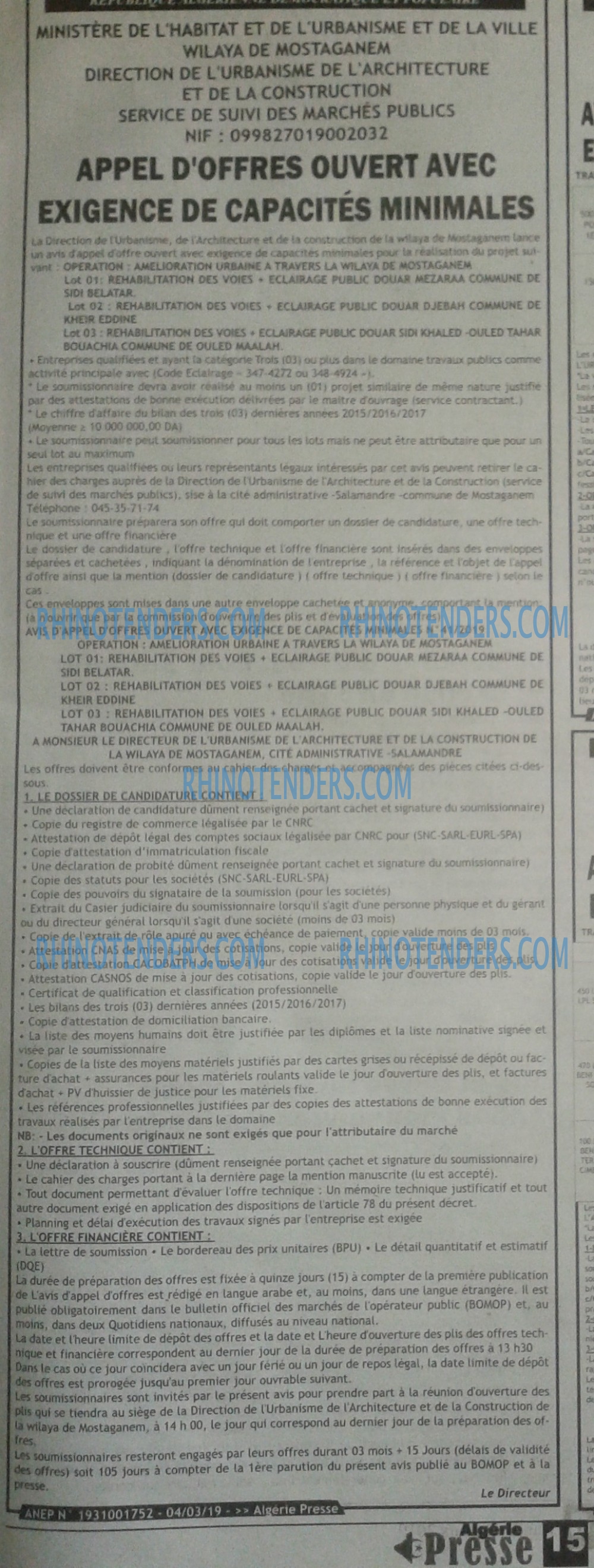 ALGERIE PRESSE