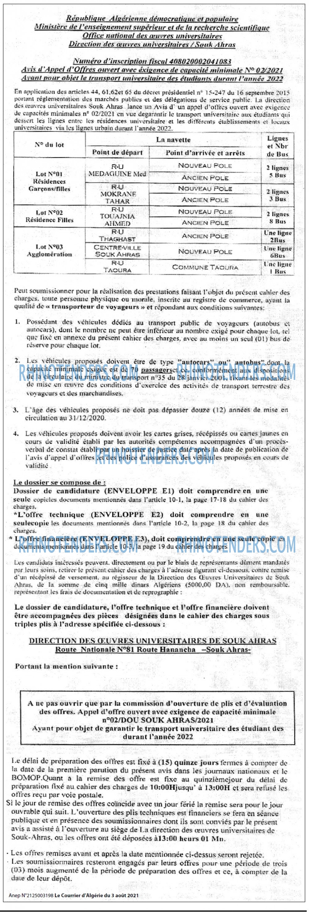 Le Courrier d'Algerie