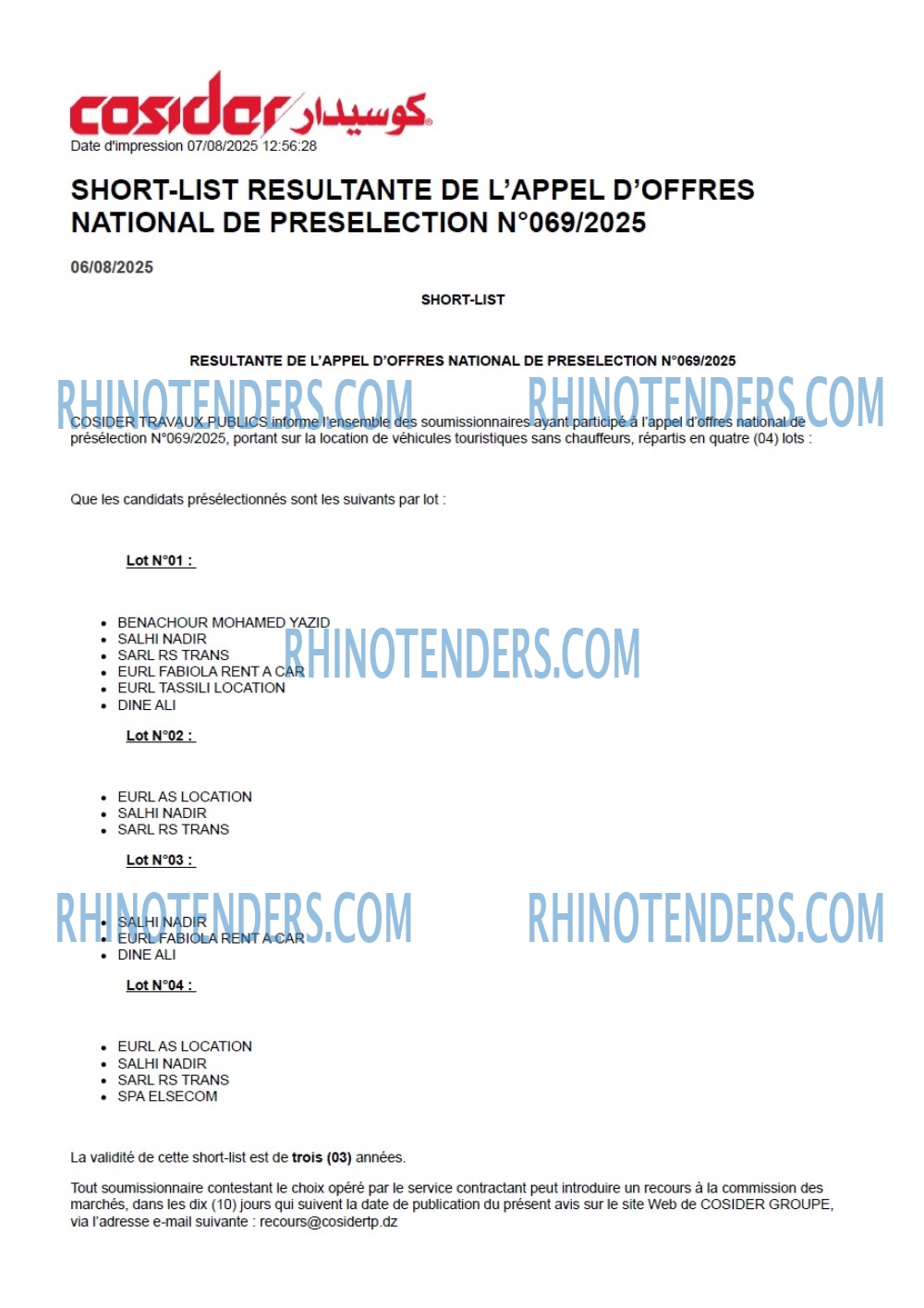 Rhinotenders