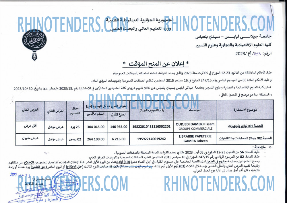 Rhinotenders