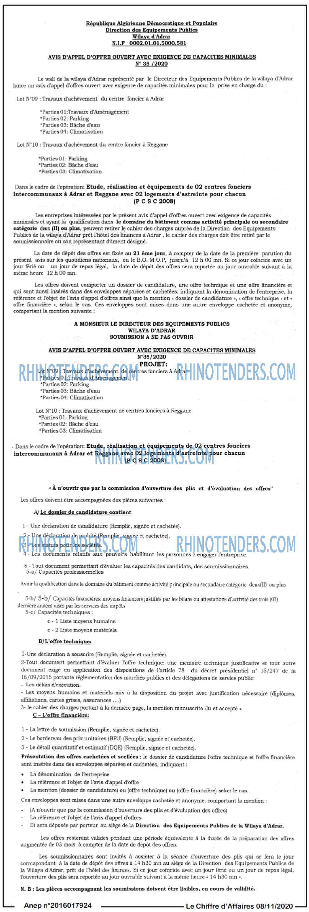 Le Chiffre d'Affaires