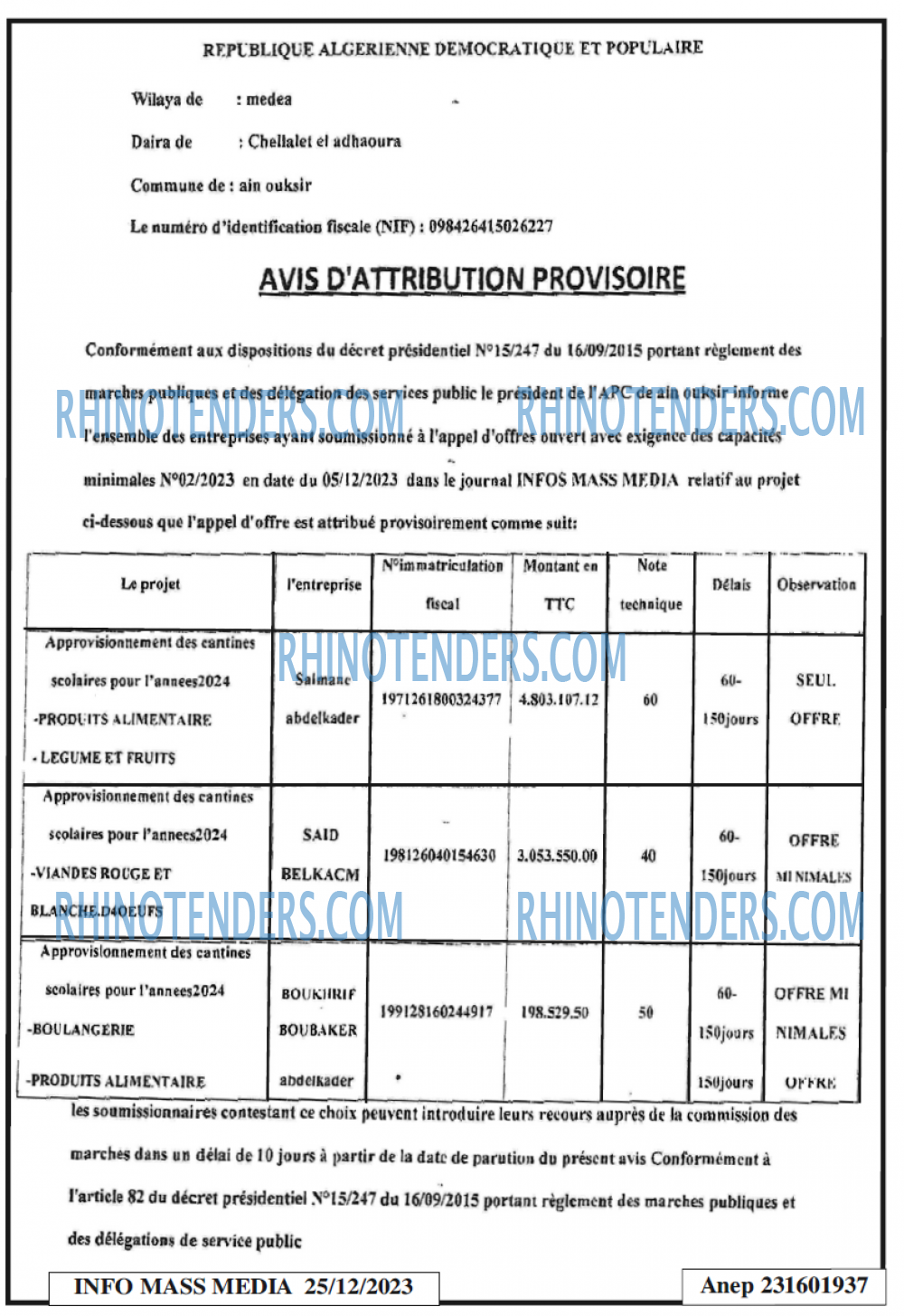 Infos Mass Media