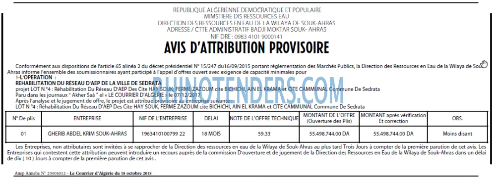 Le Courrier d'Algerie