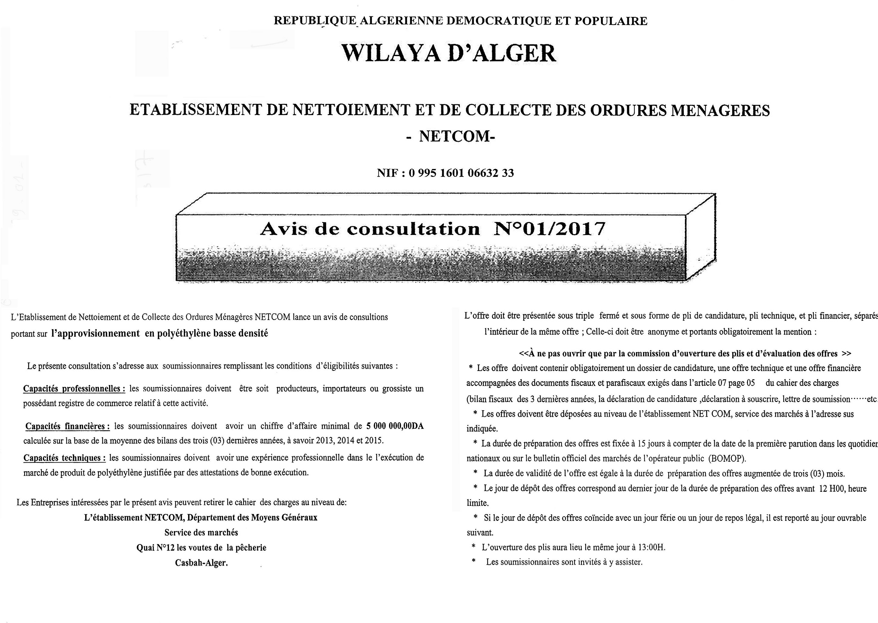 LE SOIR D'ALGERIE