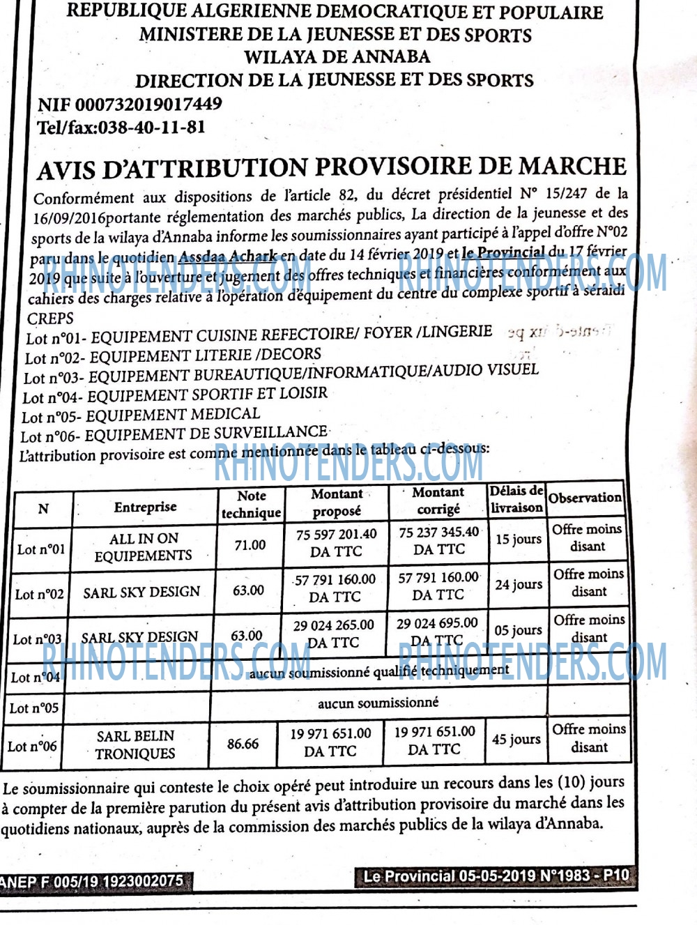LE PROVINCIAL
