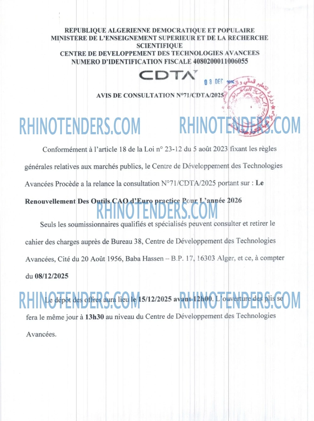 Rhinotenders
