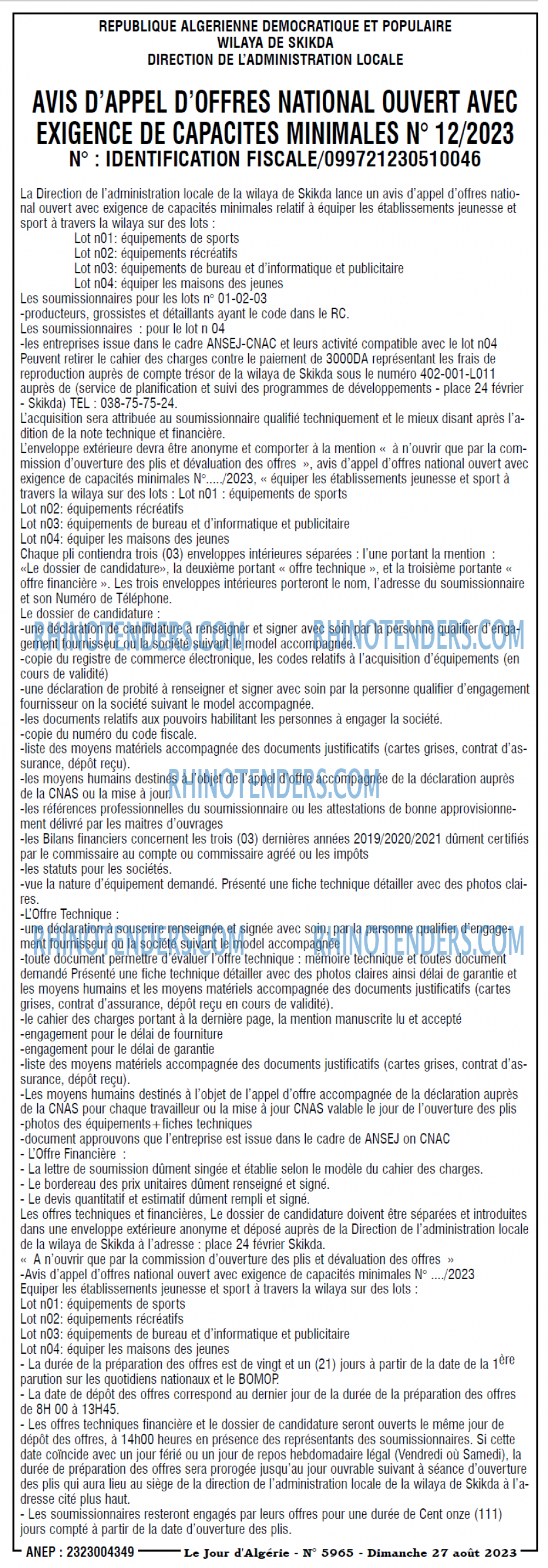 Le Jour d'Algérie