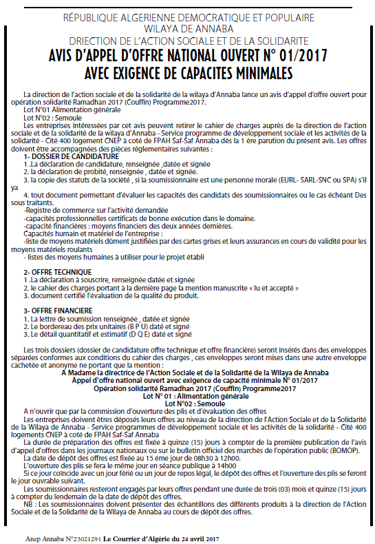 Le Courrier d'Algerie