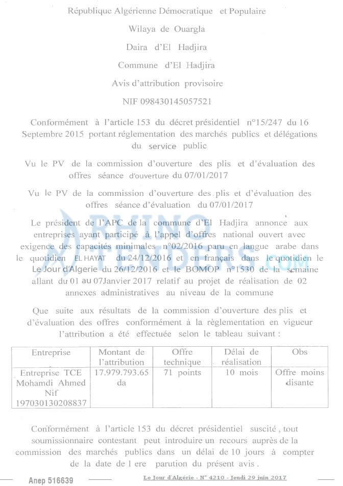 Le Jour d'Algérie