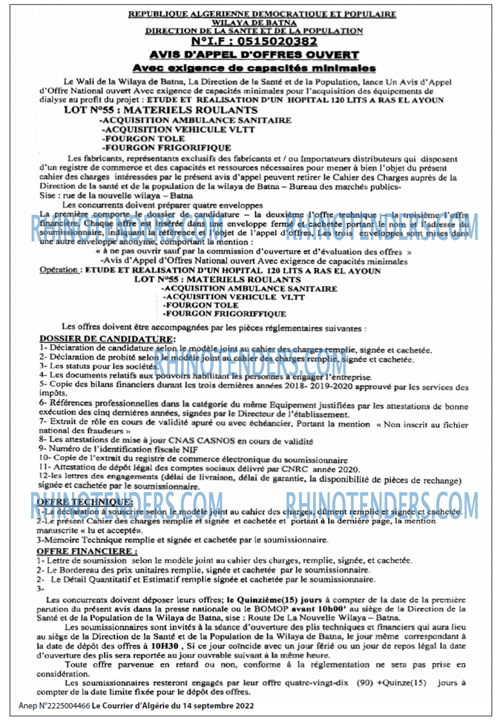 Le Courrier d'Algerie