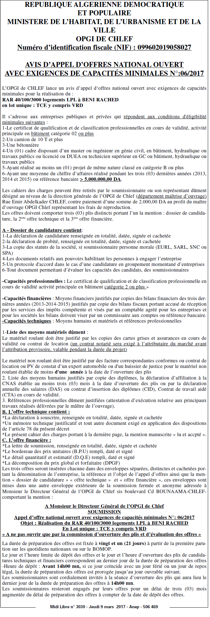 Le Courrier d'Algerie