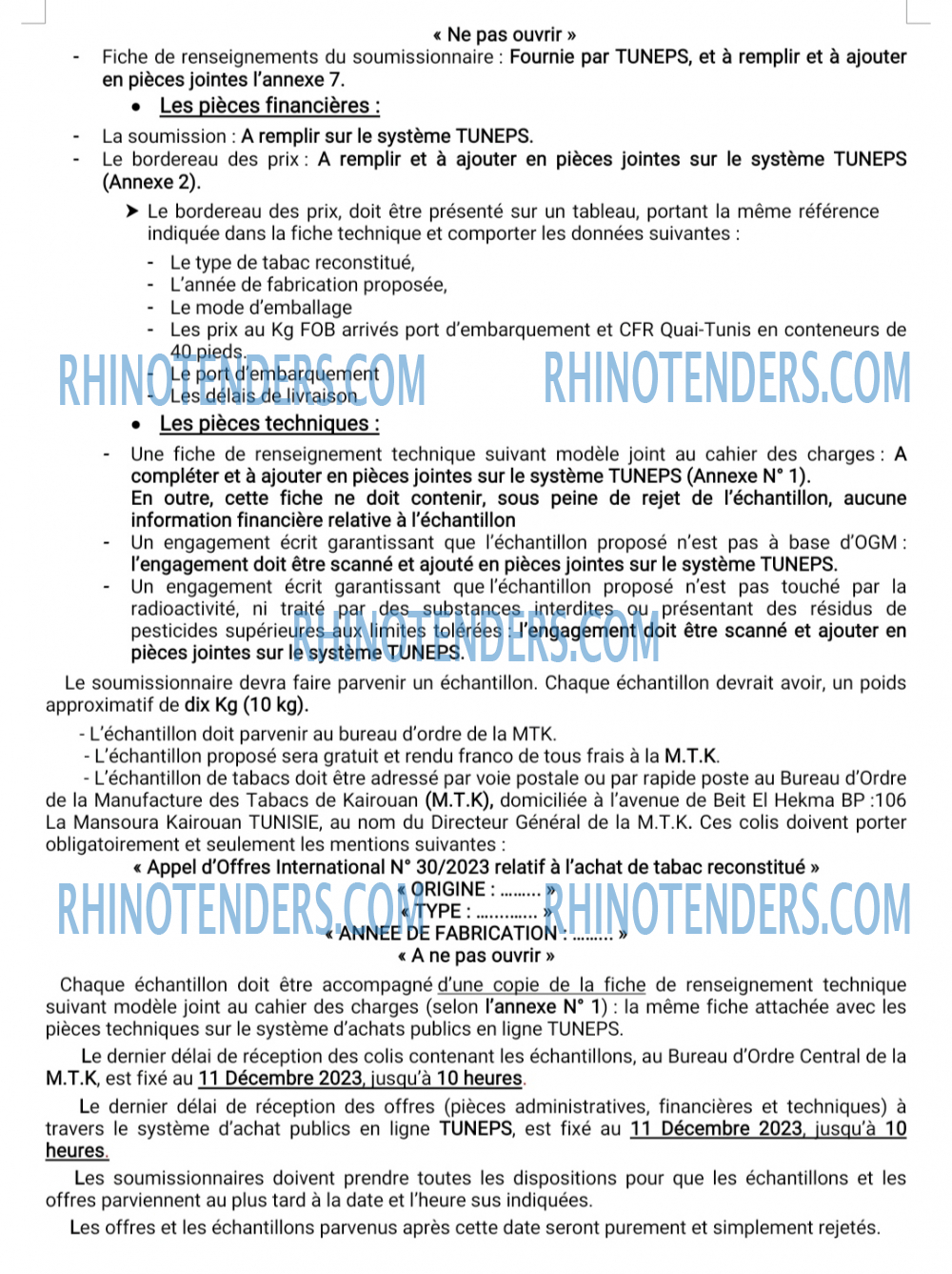 Rhinotenders