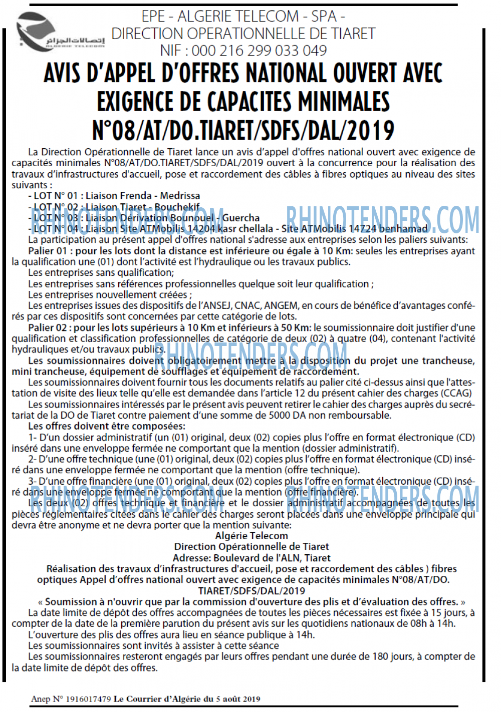Le Courrier d'Algerie