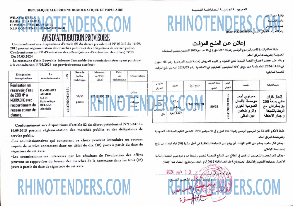 Rhinotenders