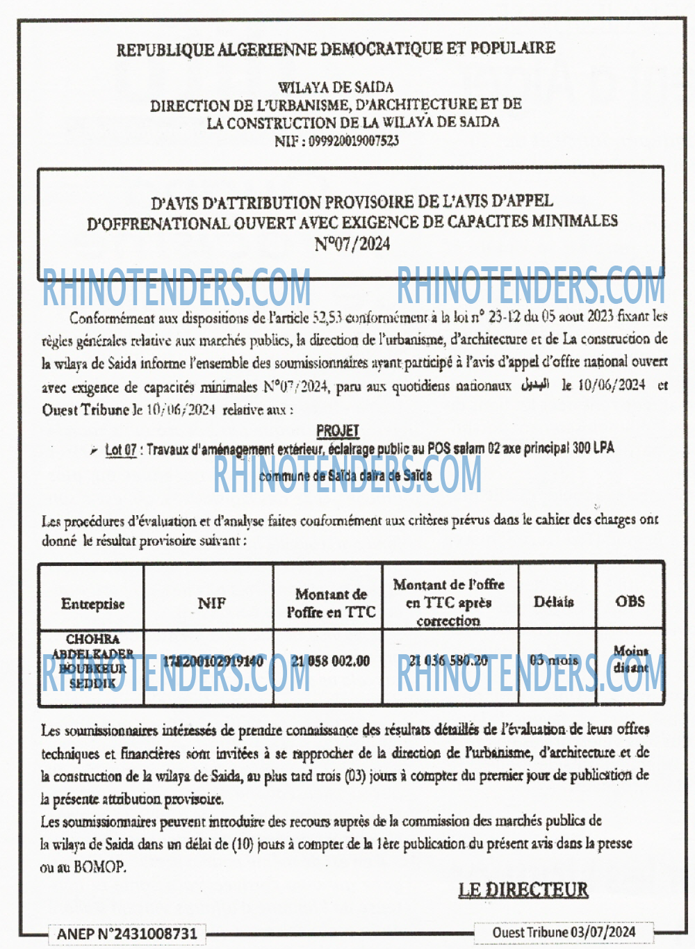 Le Quotidien d'Oran