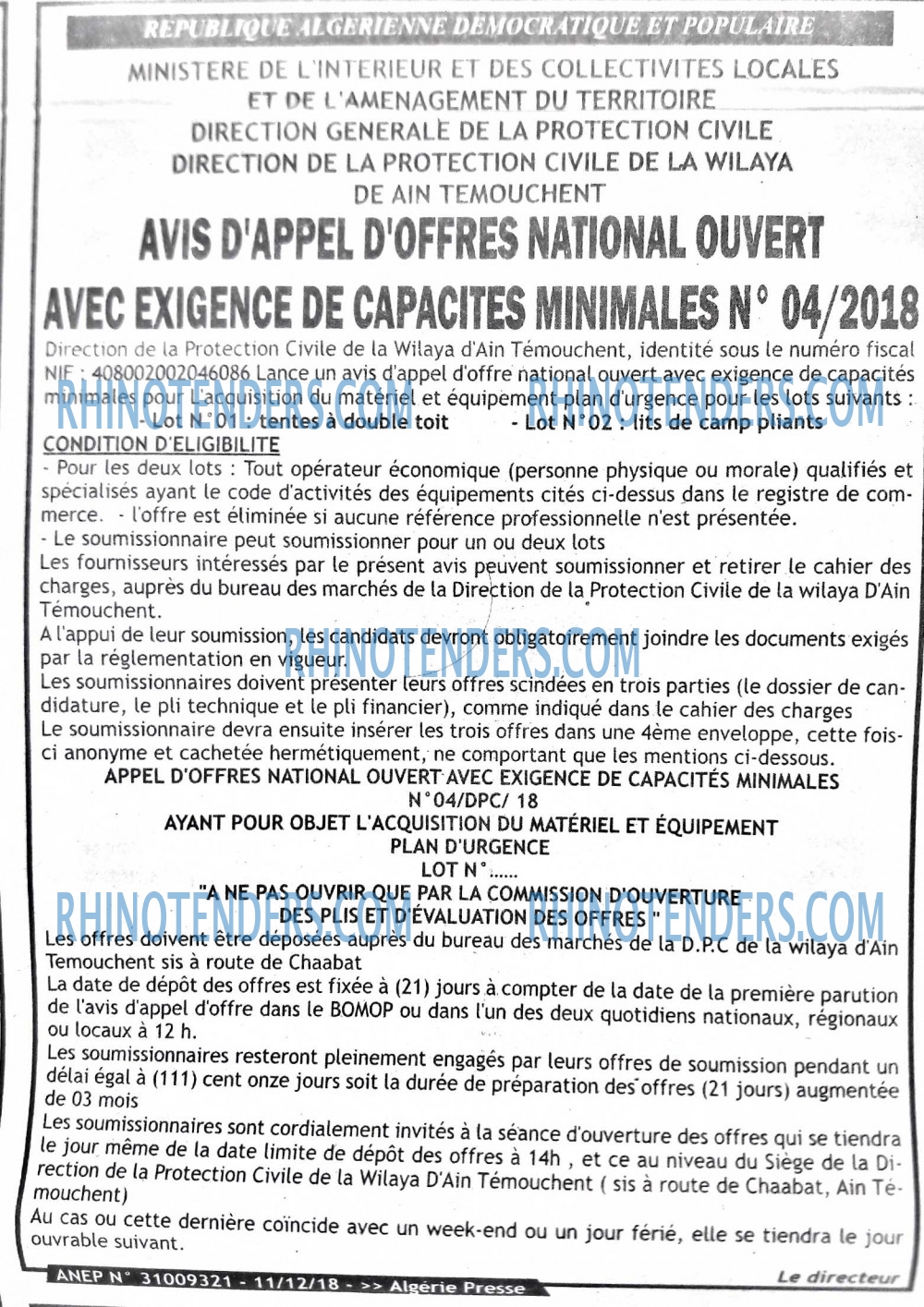 ALGERIE PRESSE