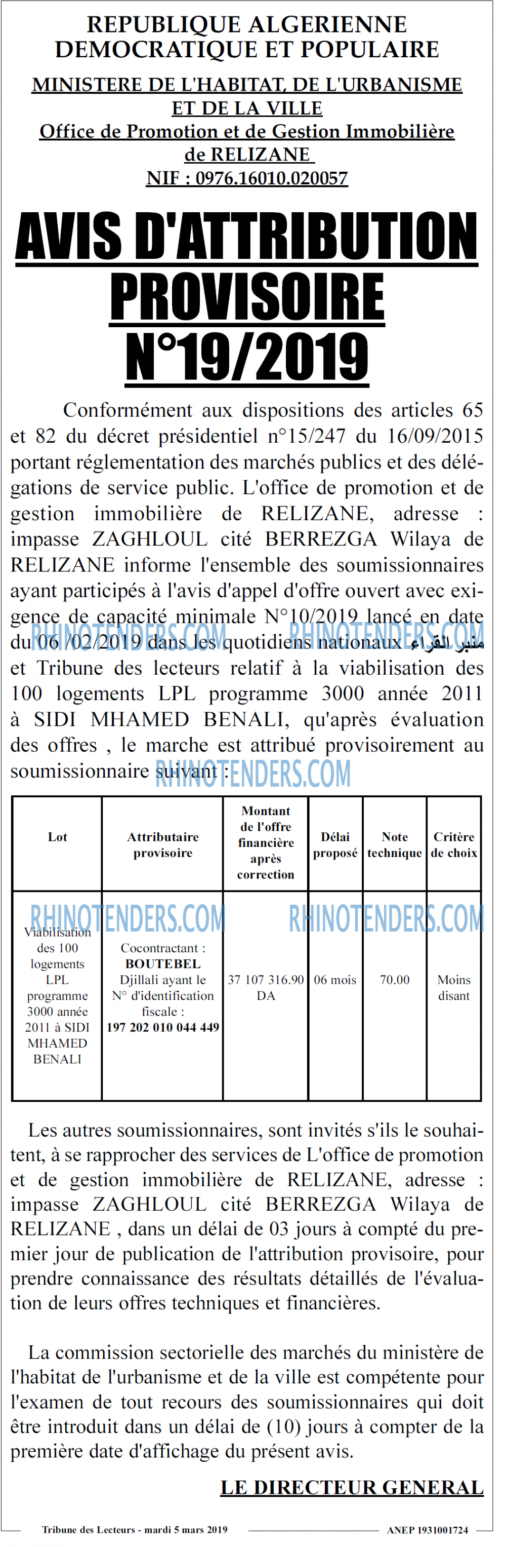 TRIBUNE DES LECTEURS