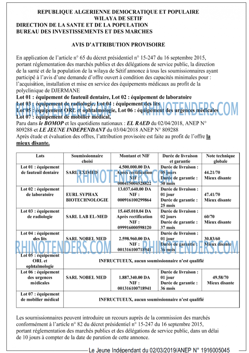 Jeune Independant